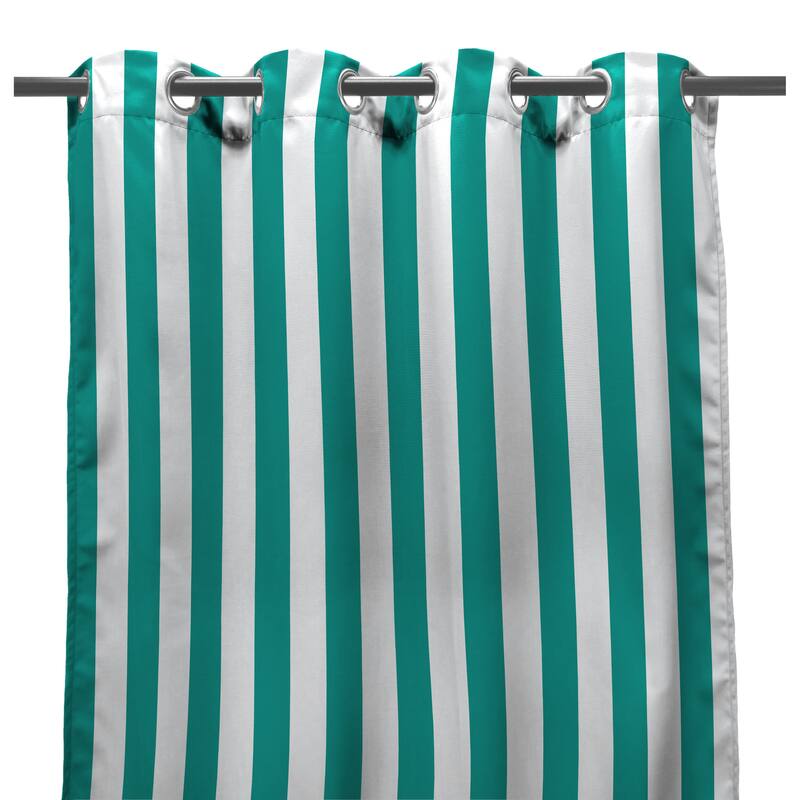 54" x 84" Solid Grommet Semi-Sheer Outdoor Curtain Panel - 54X84