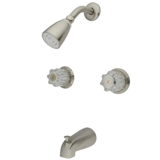 Kingston Brass Tub and Shower Trim with Single Function Shower Head,