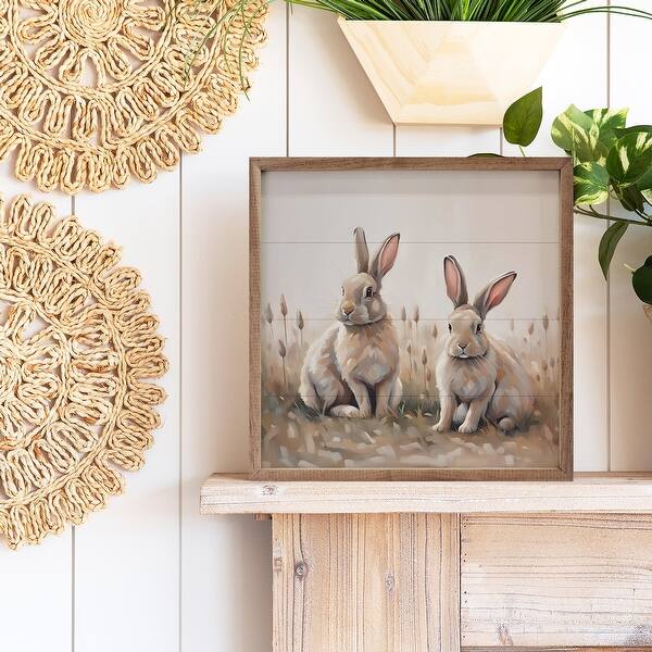 Neutral Rabbit Stuff For Rabbits Neutral Two Rabbits - Bed Bath & Beyond - 42700949