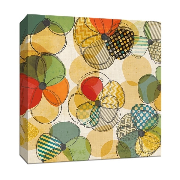 PTM Images 9-146876 PTM Canvas Collection 12" x 12" - "Sketchbook Pansy II" Giclee Flowers Art Print on Canvas
