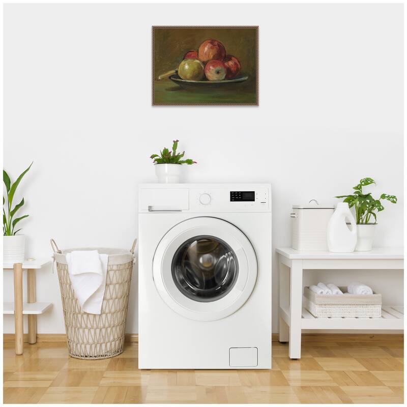 Kate and Laurel Still Life with Apples circa 1905 George Leslie Hunter by Nostalgia Prints Framed Canvas Wall Art Print