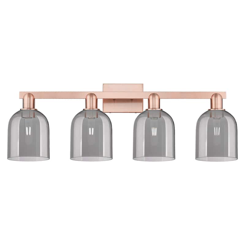 Innovations Lighting 716-4W-12-33 Bella Vanity Bella 4 Light 33" Wide - Antique Copper / Light Smoke