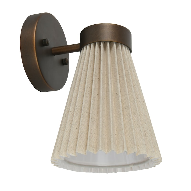 Beacon Lighting Amore 1 Light Pleated Wall Bracket