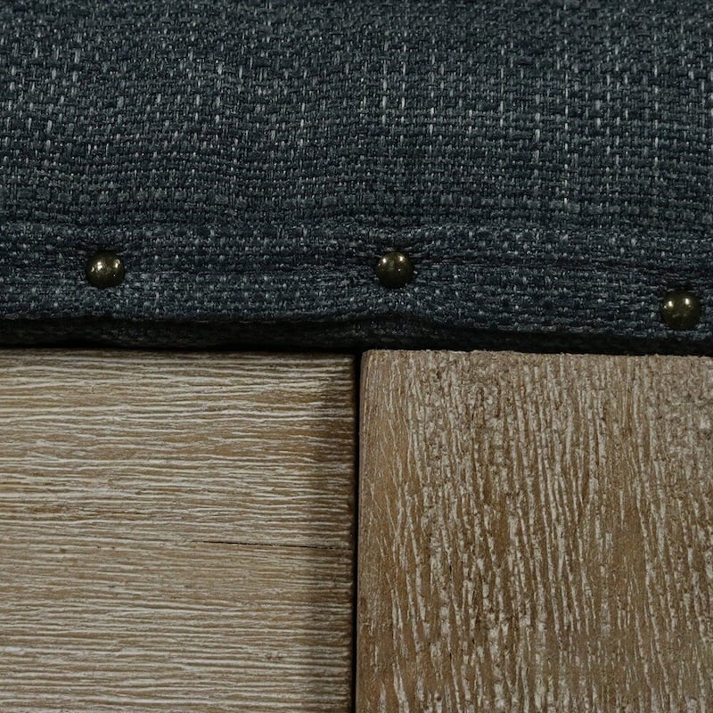 Cairona Tufted Textile 34-inch Shelved Ottoman Table