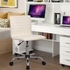 preview thumbnail 39 of 39, Home Office Desk Chair Task Chairs Swivel Ribbed Task Vanity Chair