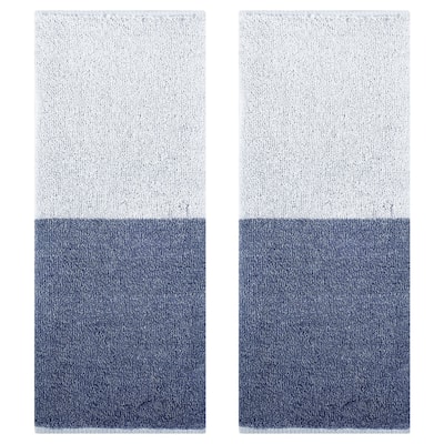 Pure Cotton Hand Towels for Bathroom, Color Block Decorative Hand Towel Set, Soft Absorbent Towels for Face Spa Bath Gym Kitchen