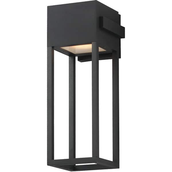 slide 2 of 4, Maxim 40674 Strand VX 18" Tall LED Outdoor Wall Sconce Black