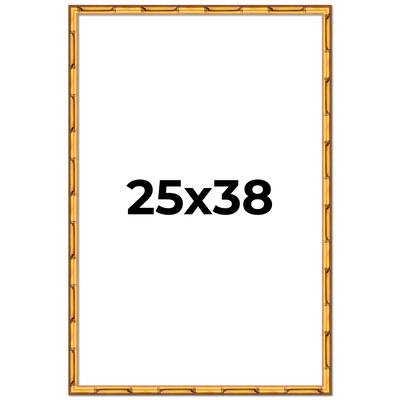25x38 Frame Gold Bamboo Picture Frame - Complete Modern Photo Frame