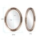 preview thumbnail 8 of 7, Lisette Silver Wood Oval Wall Mirror