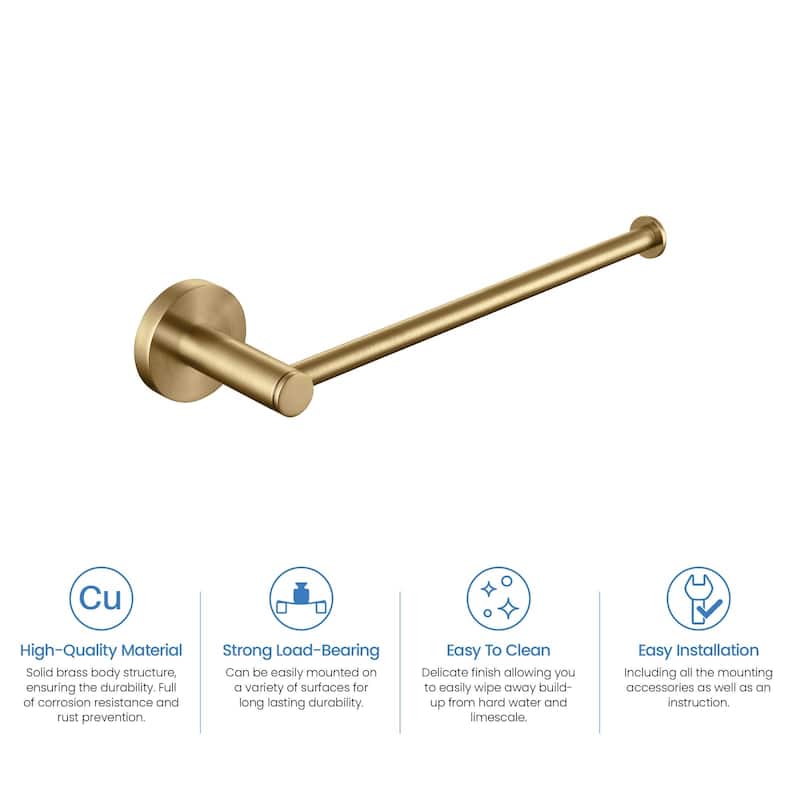Circular 10 inch Bathroom Towel Bar