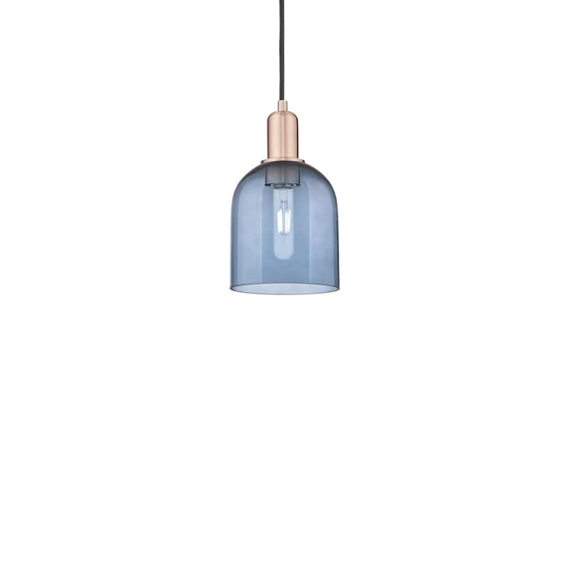 Innovations Lighting 716-1P-11-6 Bella Pendant Bella 6" Wide Mini - Antique Copper / Blue