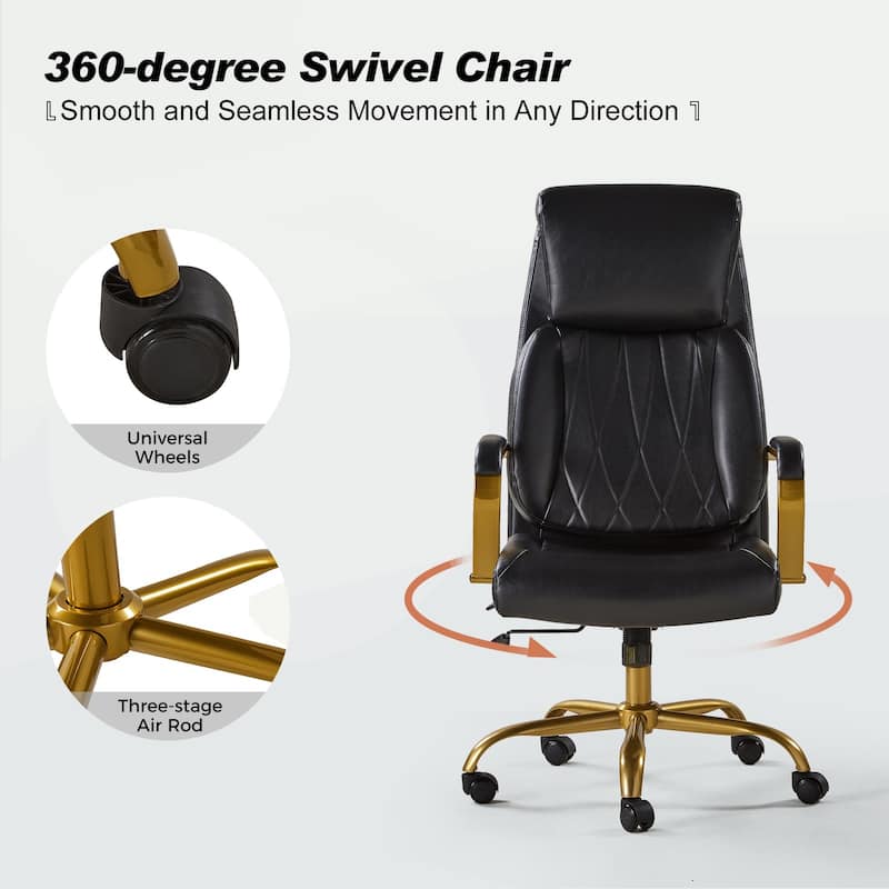 Jode Ergonomic Office Chair with Lumbar Support by HULALA HOME