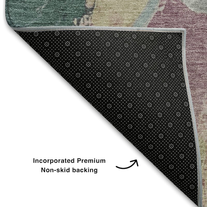 Premium Washable Super Soft Abstract Contemporary Mayfield Rug