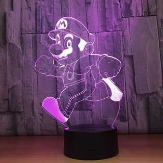 Smart Touch 3D Illusion 7-Color LED Light - Super Mario