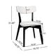 preview thumbnail 33 of 141, Christopher Knight Home - Chazz Mid-Century Modern Upholstered Dining Chairs Set with Solid Wood Splayed Leg