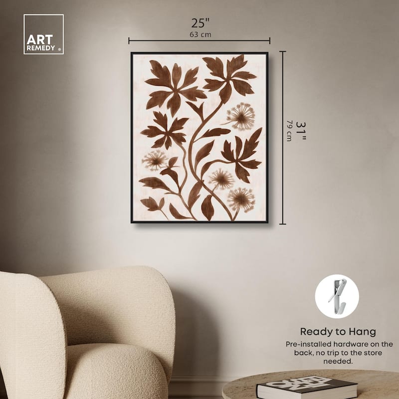 Sepia Sepal I Canvas by Art Remedy
