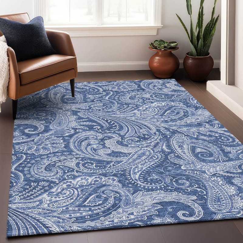 Premium Washable Super Soft Traditional Paisley Mayfield Rug