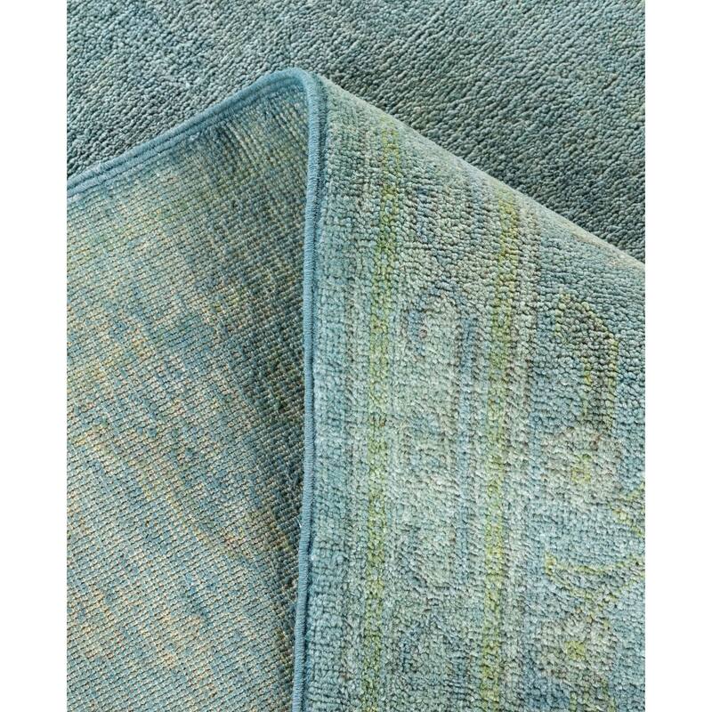 Overdyed One-of-a-Kind Hand-Knotted Area Rug - Gray - 6' 2" x 9' 6"