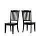 Option Antique Black Chairs and Bench
