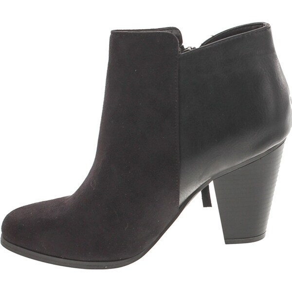 soda chunky heel boots