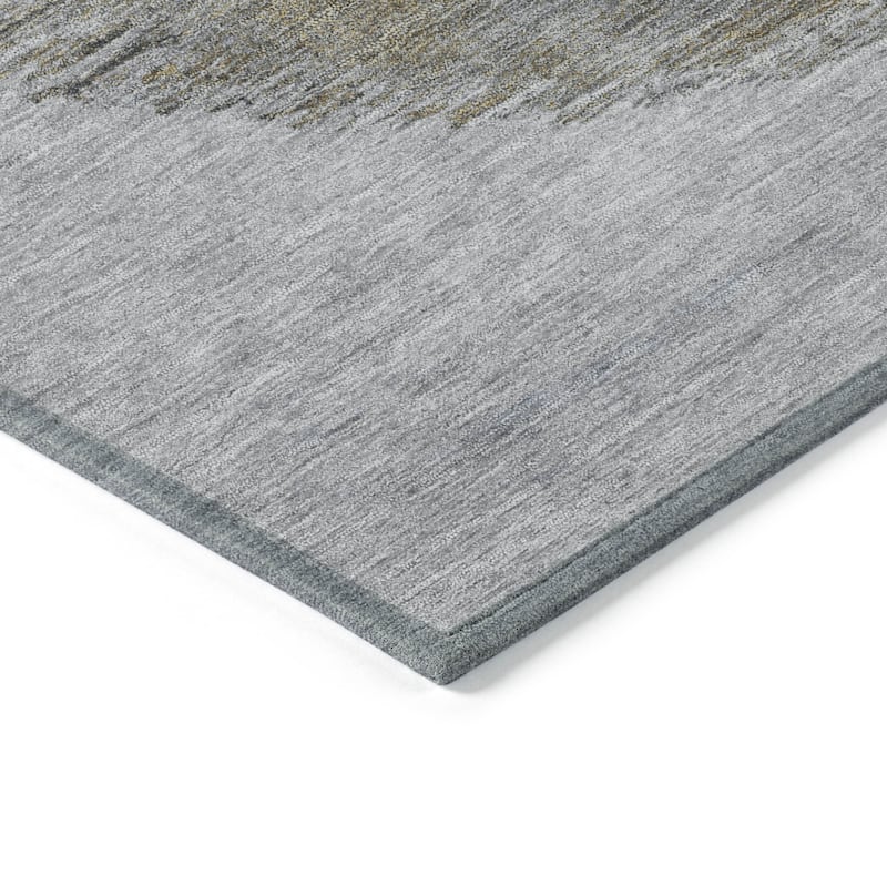 HomeRoots Geometric Transitional Rectangle Outdoor Rug