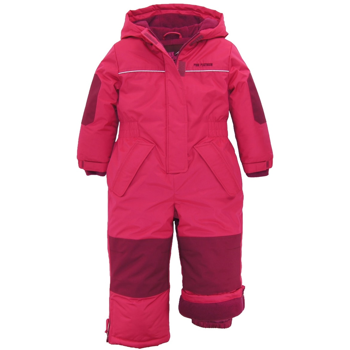 Shop Pink Platinum Toddler Girls Puffer Winter Snowsuit Snowmobile