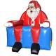 preview thumbnail 1 of 5, Costway Inflatable Santa Claus Water Park Castle Jumper Christmas Kids