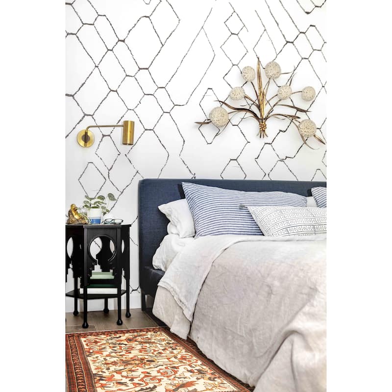 ECARPETGALLERY Hand-knotted Anadol Cream Wool Rug - 3'7 x 5'3