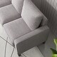 preview thumbnail 19 of 22, Modern Comfortable Living Room Furniture L Shape Sofa with Ottoman in Fabric with High Quality Wood and Durable Metal Legs
