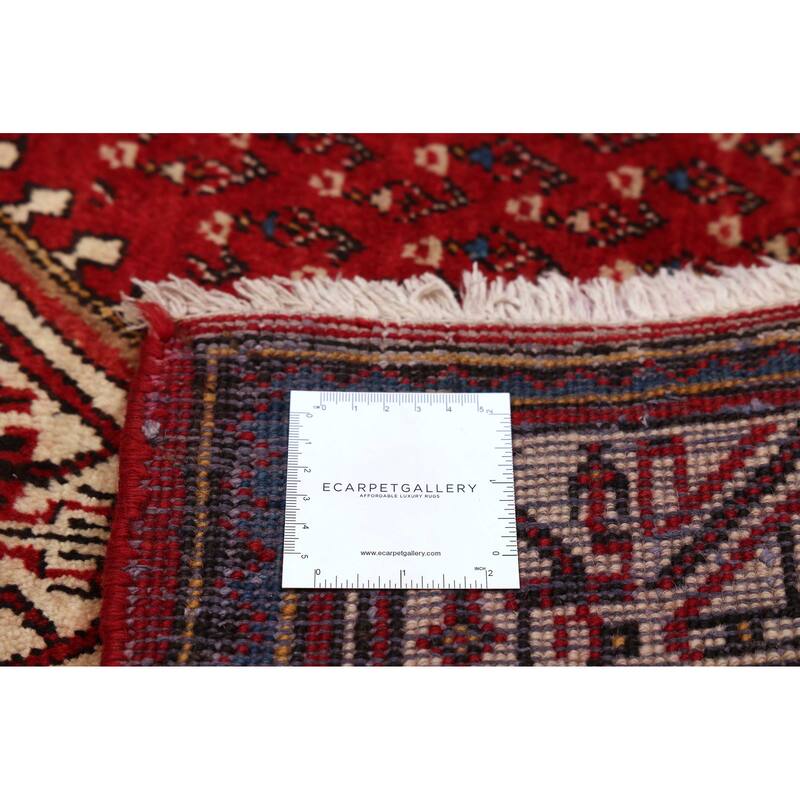 ECARPETGALLERY Hand-knotted Andelz Red Wool Rug - 3'5 x 5'1