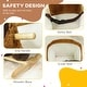 preview thumbnail 6 of 7, Qaba Baby Rocking Horse, Plush Animal Rocker with Sound, Wooden Base, & Safety Belt for Ages 18-36 Months, Brown