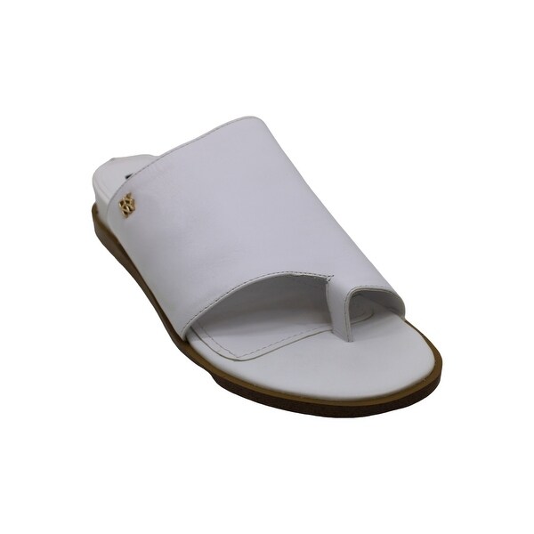 womens black leather slide sandals