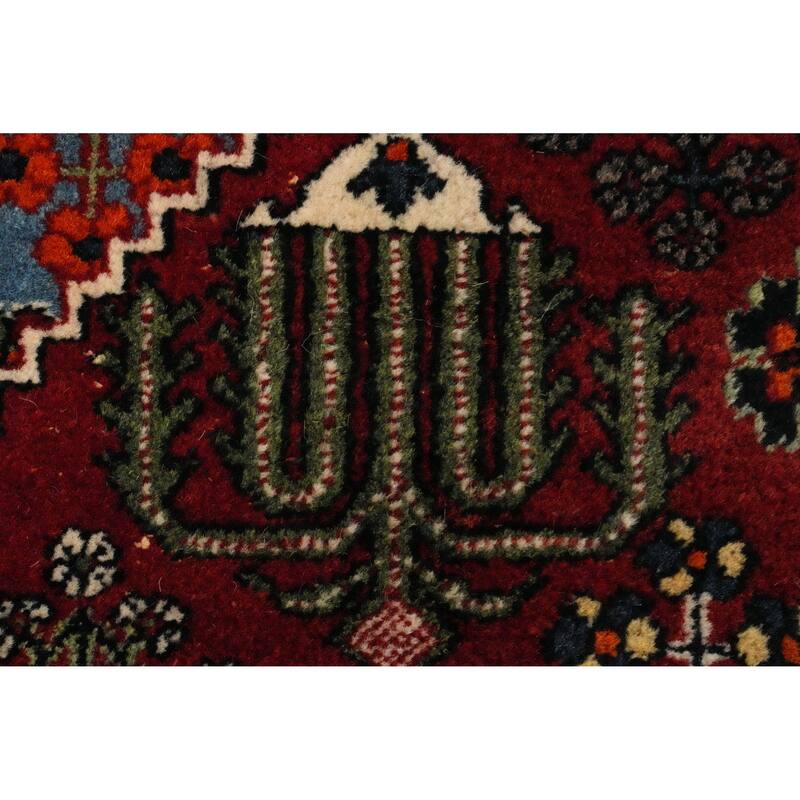 Hand Knotted Oriental 100% Wool Carpet Traditional Medallion Red Joshaghan Area Rug - 11' 9'' X 8' 0''