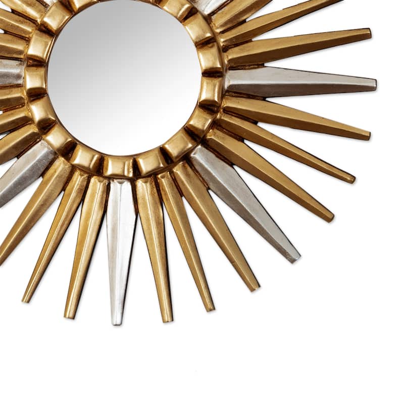 Novica Handmade Imperial Sunset Wood Wall Accent Mirror