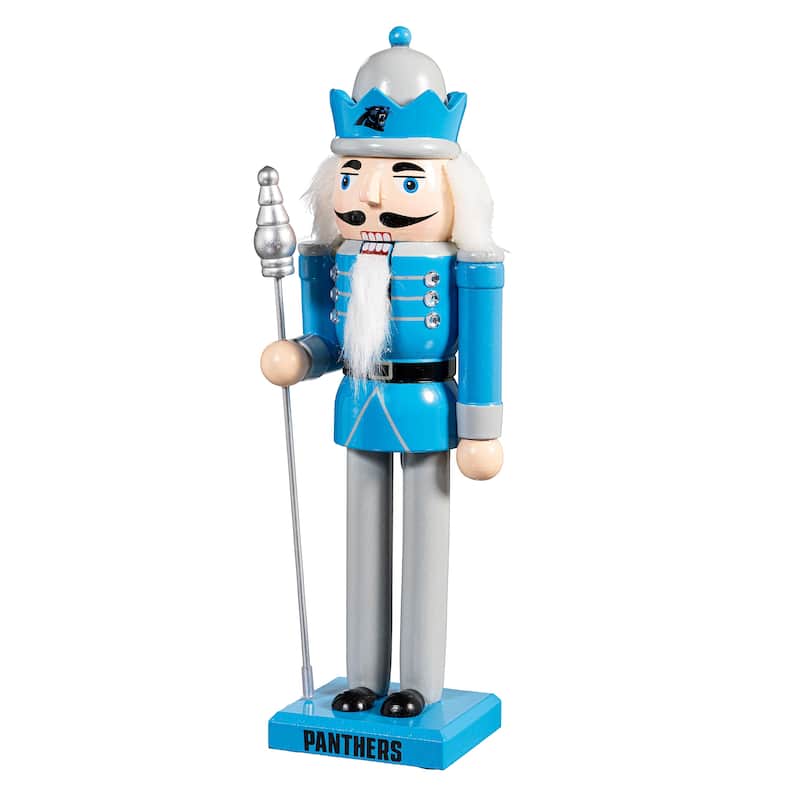 Nutcracker Statue, Carolina Panthers - 4.53''W x 4.53''H x 13.58