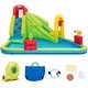 preview thumbnail 7 of 6, Costway Inflatable Water Slide Kids Bounce House Splash Pool with 735W