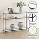 preview thumbnail 7 of 16, Convenience Concepts Royal Crest 3 Tier Glass Console Table