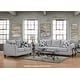 preview thumbnail 2 of 4, Roundhill Furniture Duleek Upholstered Stationary Sofa, Herringbone Silver