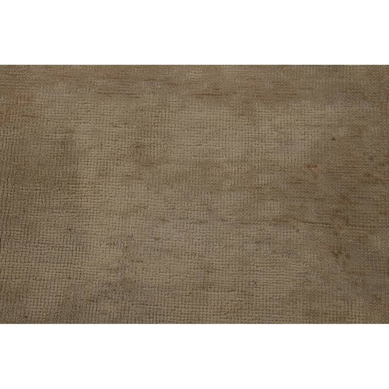 Distressed Tabriz Persian Vintage Area Rug Hand-Knotted Wool Carpet - 8'9" x 11'4"