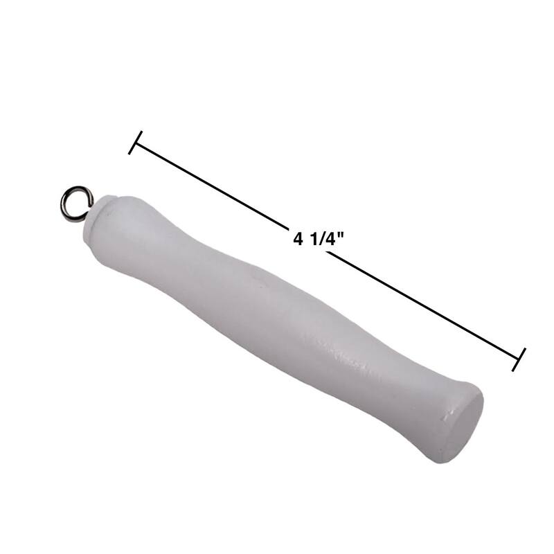 Victorian High Tank Toilet Wooden Handle Part 4.25" White Wood Handle Replacement Part Only Renovators Supply