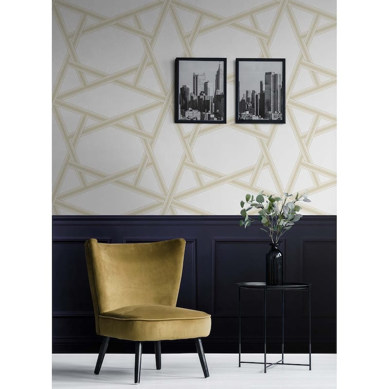 NextWall Crossroads Geo Peel and Stick Wallpaper