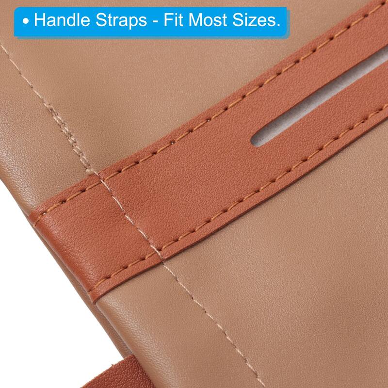 Car Tissue Holder, Napkin Paper Towel Dispenser Case with Handle Strap - 23.5x13x2cm