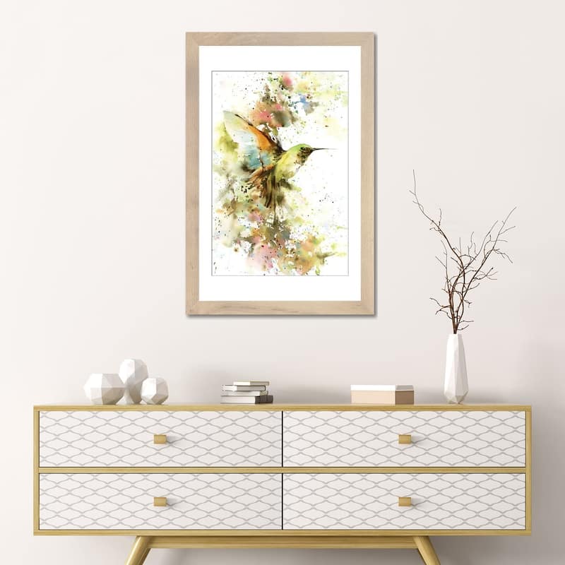 iCanvas "Hummingbird In Summer Colors" by Sophie Rodionov