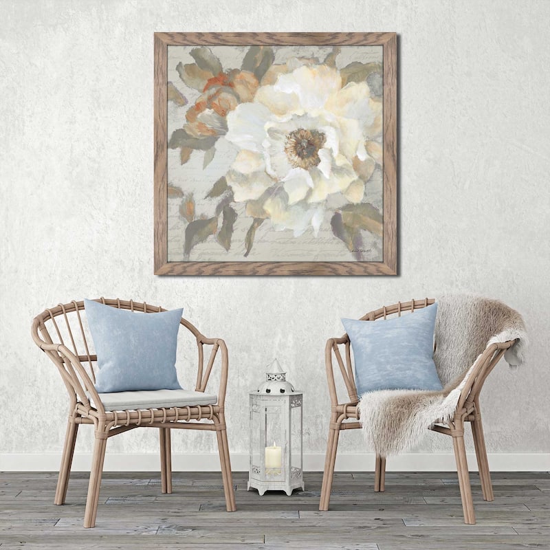 "Blooming Peony Letter I" by Lanie Loreth Print on Acrylic