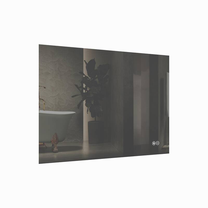 CB HOME LED Bathroom Mirror, Lighted Wall Mounted Vanity Mirror, Anti-fog, Backlit, Dimmable, Frameless, Horizontally/Vertically