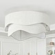 preview thumbnail 12 of 26, 20'' Boho Caged Ceiling Fan With Fabric Shades, Light Kit And Remote Control