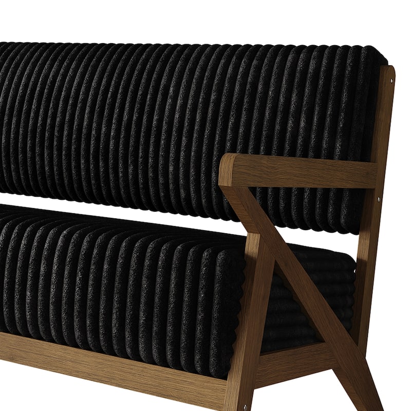 CraftPorch Chic Modern Velvet 2-Piece Upholstered Living Room Set