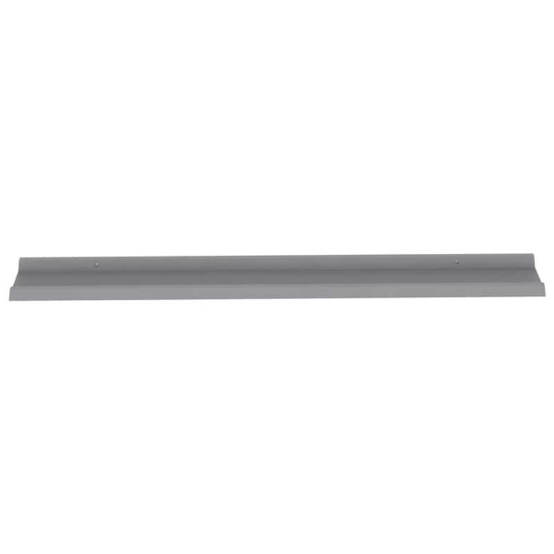 Novia Wall Shelf Set of 2, Sleek Modern Gray Frame, 45 Inch