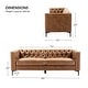 preview thumbnail 25 of 58, HULALA HOME Calymne 84" Modern Square Arms Sofa with Button-Tufted Back