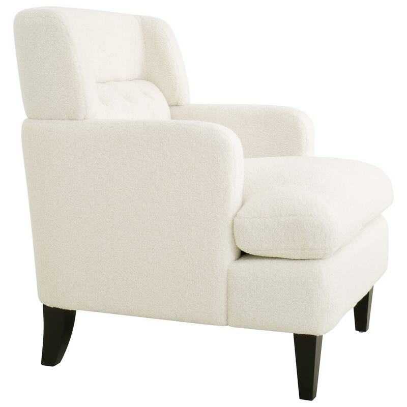 Teddy Fabric Tufted Accent Chair with 400lb Weight Capacity